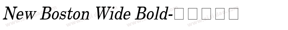 New Boston Wide Bold字体转换